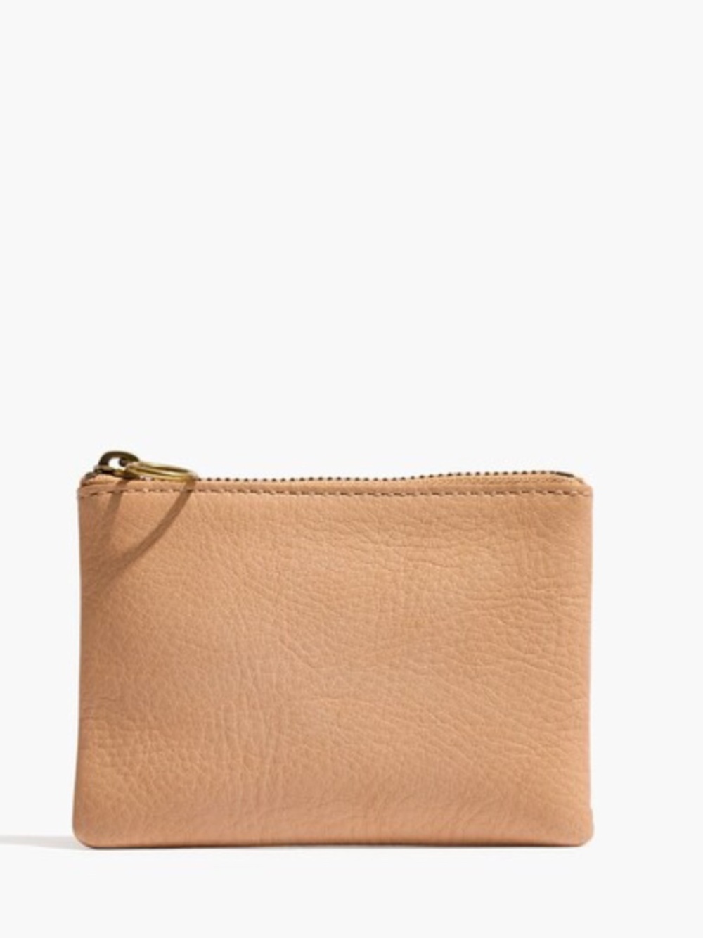 MADEWELL Small Leather Pouch Wallet in Natural